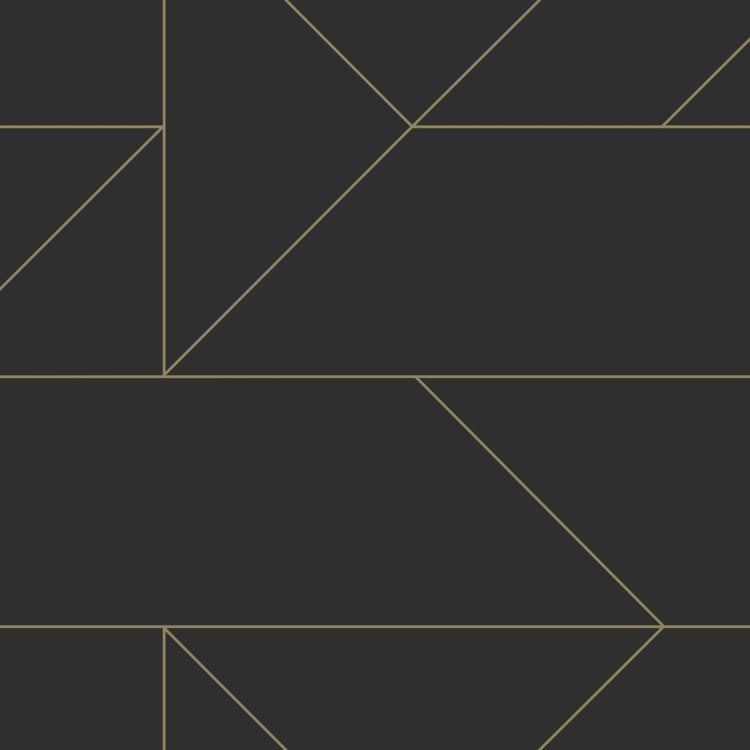 Origin Wallcoverings graafilised jooned tapeet - must ja kuld
