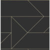 Origin Wallcoverings graafilised jooned tapeet - must ja kuld