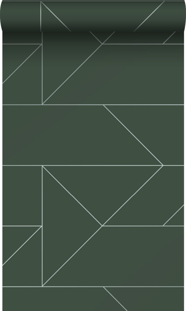 Origin Wallcoverings tapeet graafilised jooned - roheline