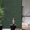 Origin Wallcoverings tapeet graafilised jooned - roheline