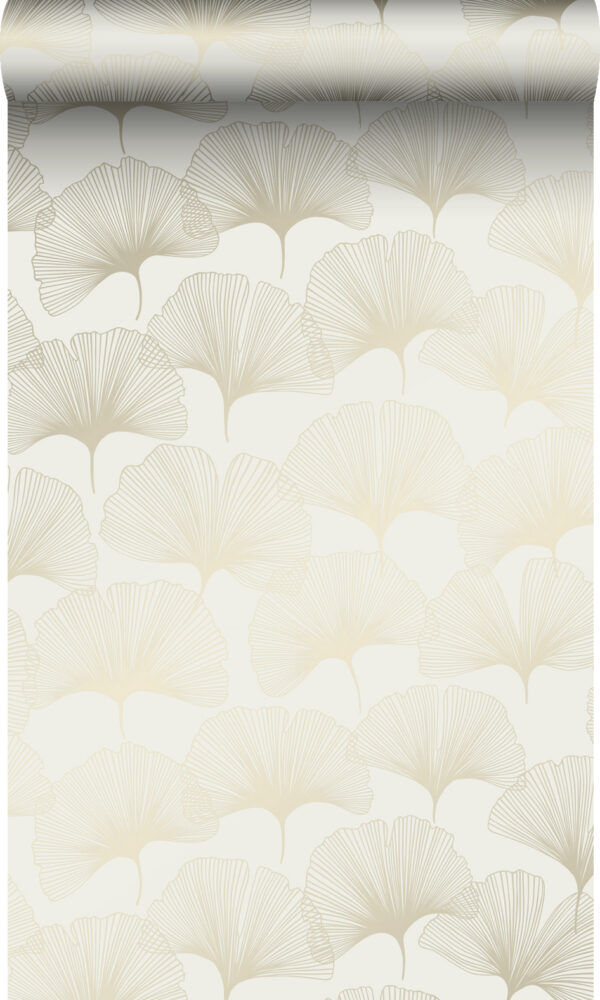 Origin Wallcoverings tapeet ginkgo lehed - beež ja kuld