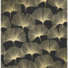 Origin Wallcoverings tapeet ginkgo lehed - must ja kuld