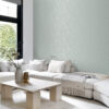 Origin Wallcoverings tapeet palmilehed - seladonroheline