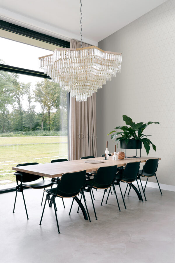 Origin Wallcoverings tapeet graafilised kolmnurgad - hall