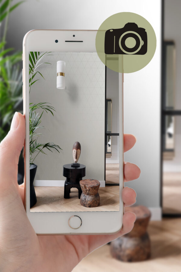 Origin Wallcoverings tapeet graafilised kolmnurgad - hall