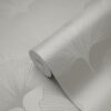 Origin Wallcoverings tapeet ginkgo lehed - läikiv soe hall