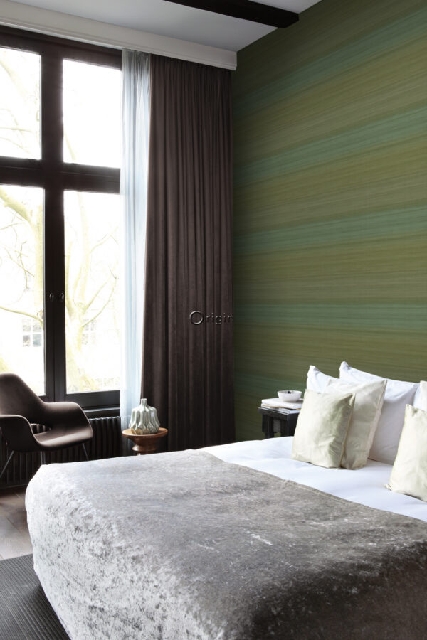 Origin Wallcoverings kootud struktuuriga tapeet - sammalroheline degradeeruv