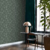 Origin Wallcoverings tapeet graafiline motiiv kootud struktuur - roheline