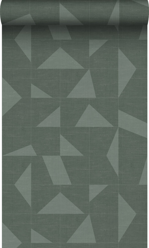 Origin Wallcoverings tapeet graafiline motiiv kootud struktuur - roheline