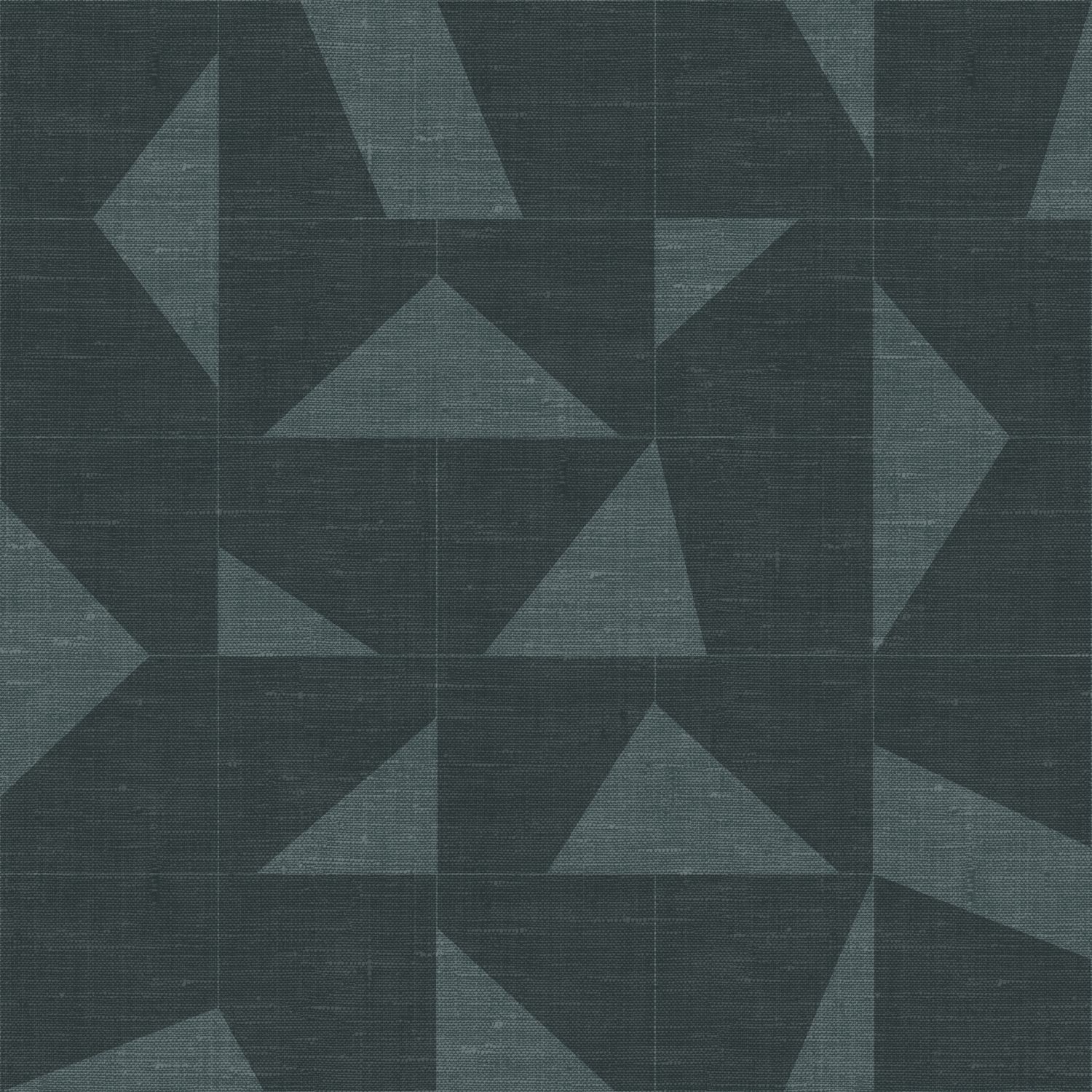 Origin Wallcoverings tapeedi graafiline motiiv kootud struktuuriga - tuhmunud vintage sinine