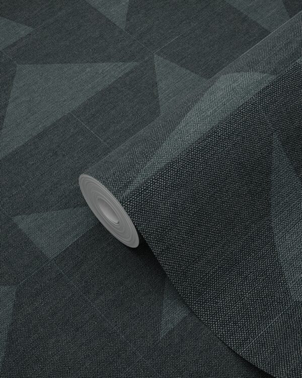 Origin Wallcoverings tapeedi graafiline motiiv kootud struktuuriga - tuhmunud vintage sinine