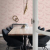 Origin Wallcoverings tapeet kraanlinnud - antiikroosa