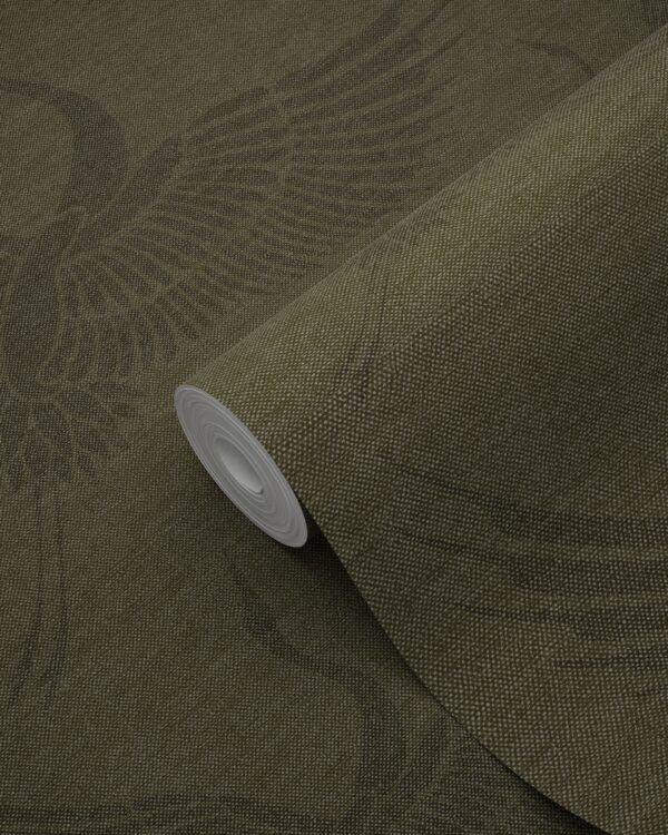 Origin Wallcoverings tapeet kraanlinnud - sinepikollane