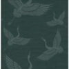 Origin Wallcoverings tapeet kraanlinnud - sinakasroheline