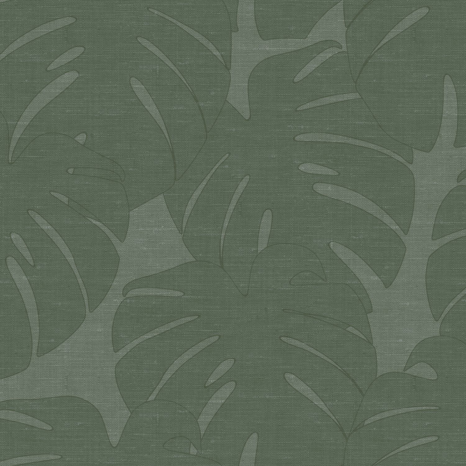 Origin Wallcoverings lehtede tapeet kootud struktuuriga - roheline