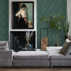 Origin Wallcoverings lehtedega tapeet - mere roheline