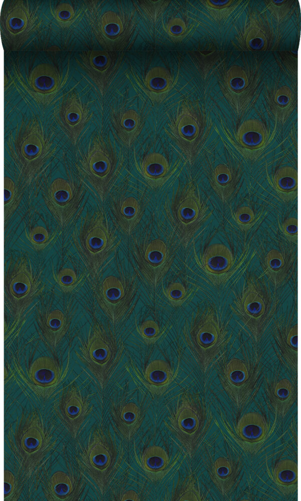 Origin Wallcoverings tapeet paabulinnu suled - mere roheline