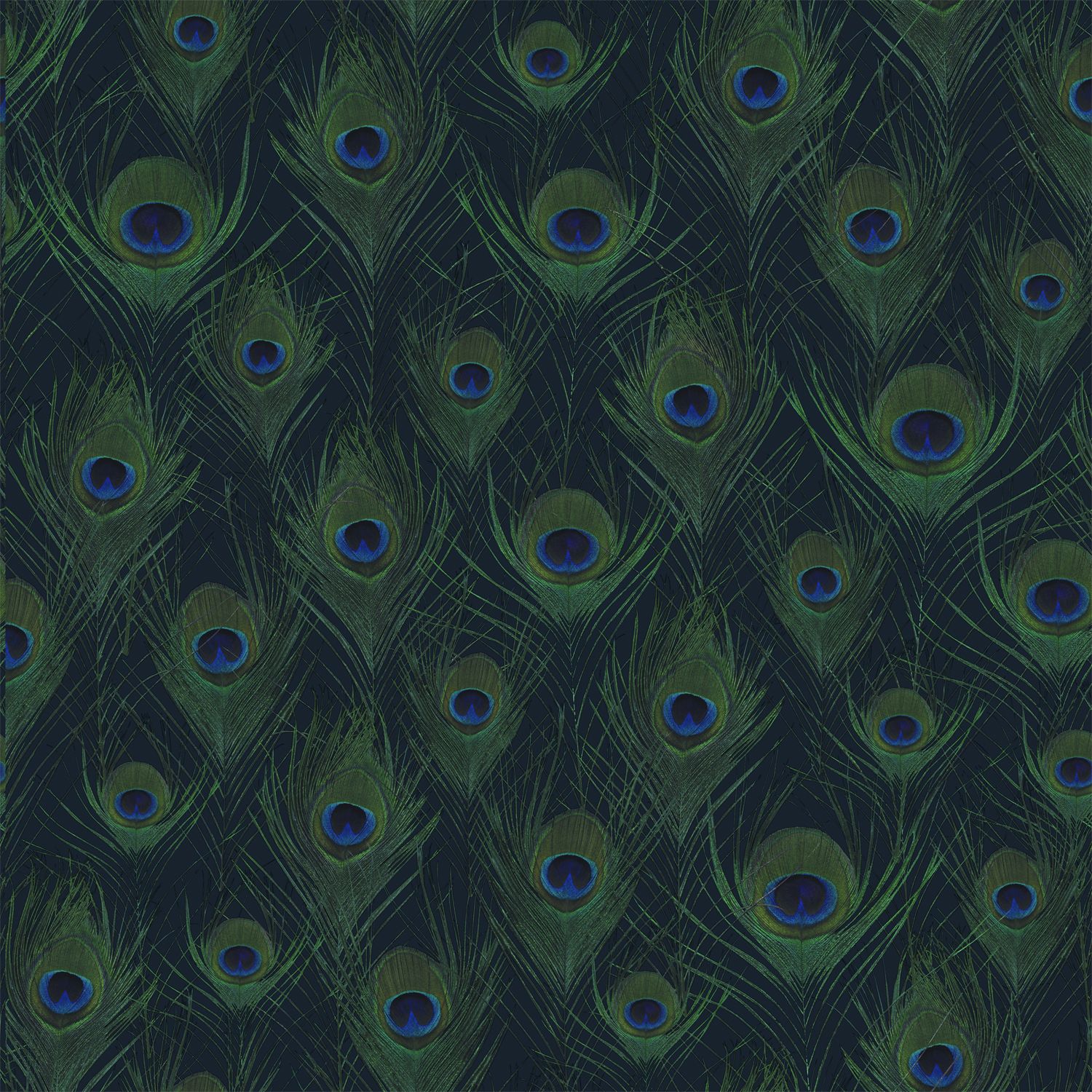 Origin Wallcoverings tapeet paabulinnu suled - tumesinine