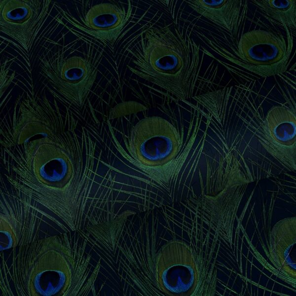 Origin Wallcoverings tapeet paabulinnu suled - tumesinine