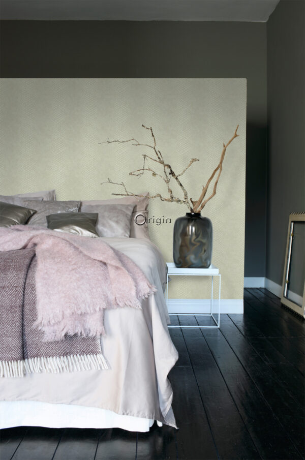 Origin Wallcoverings tapeet madu nahk - helehall