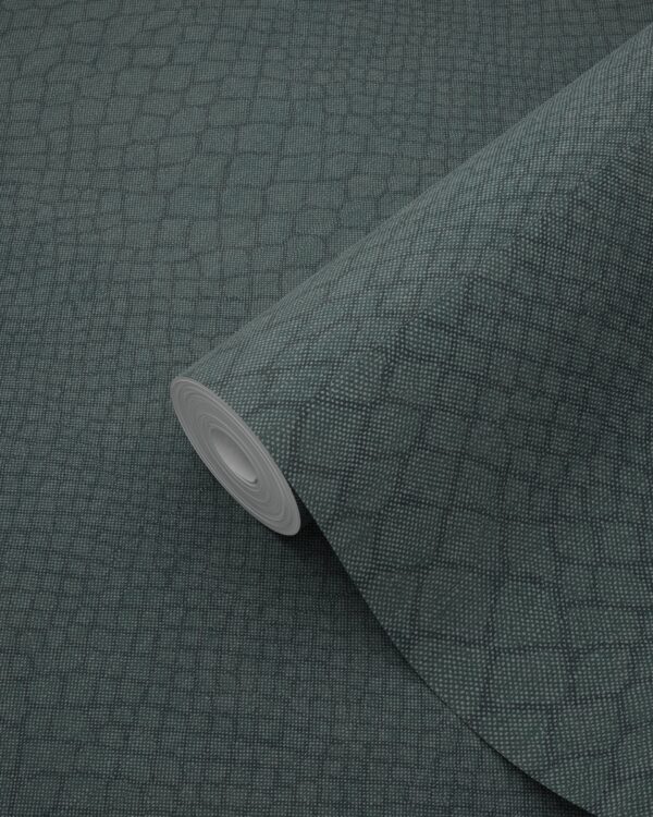 Origin Wallcoverings tapeet madu nahk - sinakasroheline