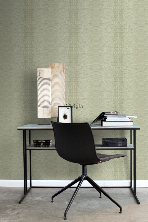 Origin Wallcoverings tapeet krokodillinahk - beež