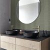 Origin Wallcoverings krokodillinahk tapeet - hallikasroheline