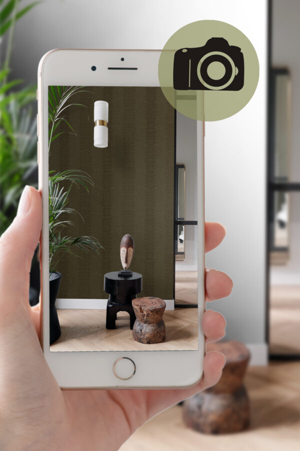 Origin Wallcoverings tapeet krokodillinahk - pruun