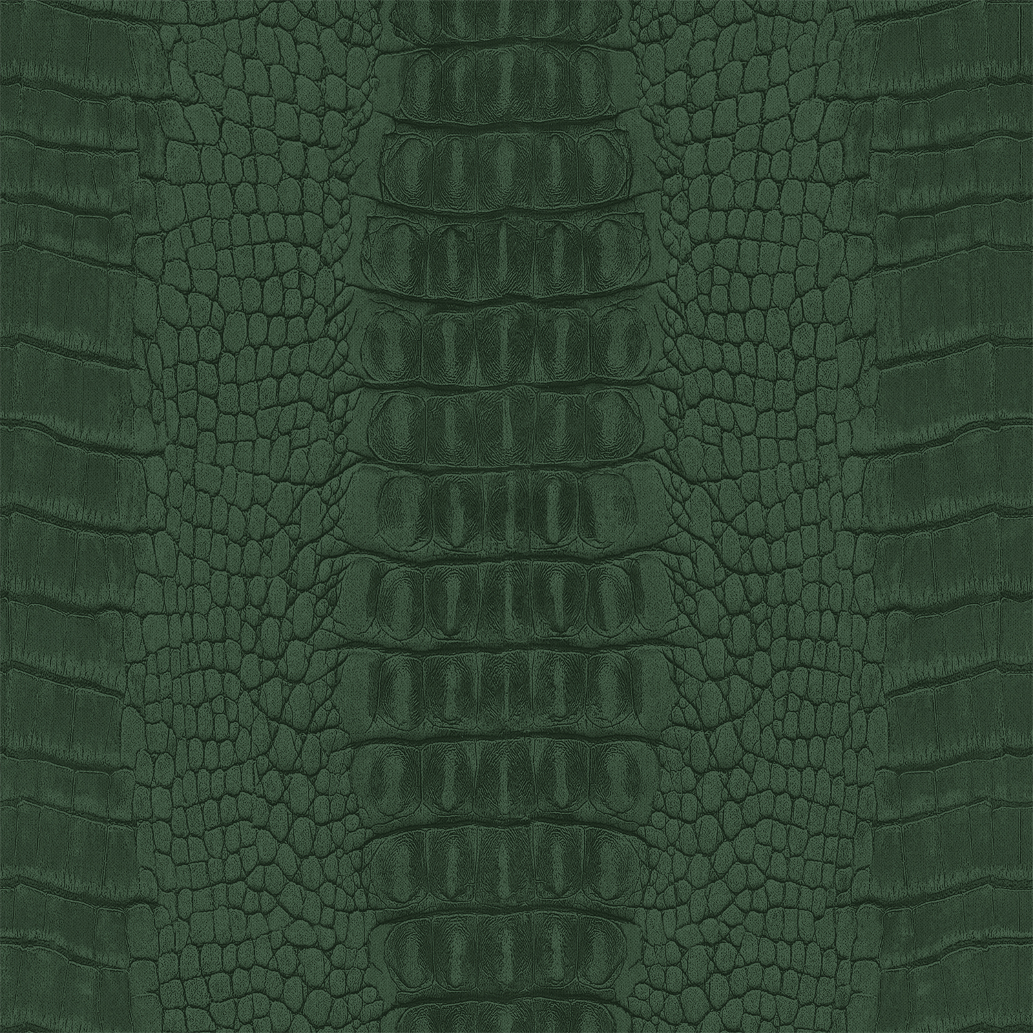 Origin Wallcoverings krokodillinahk tapeet - tume roheline
