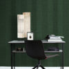 Origin Wallcoverings krokodillinahk tapeet - tume roheline