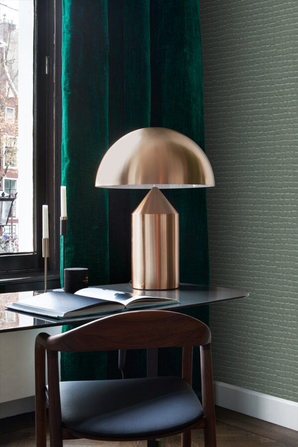 Origin Wallcoverings tapeet krokodillinahk - hallikas sinine