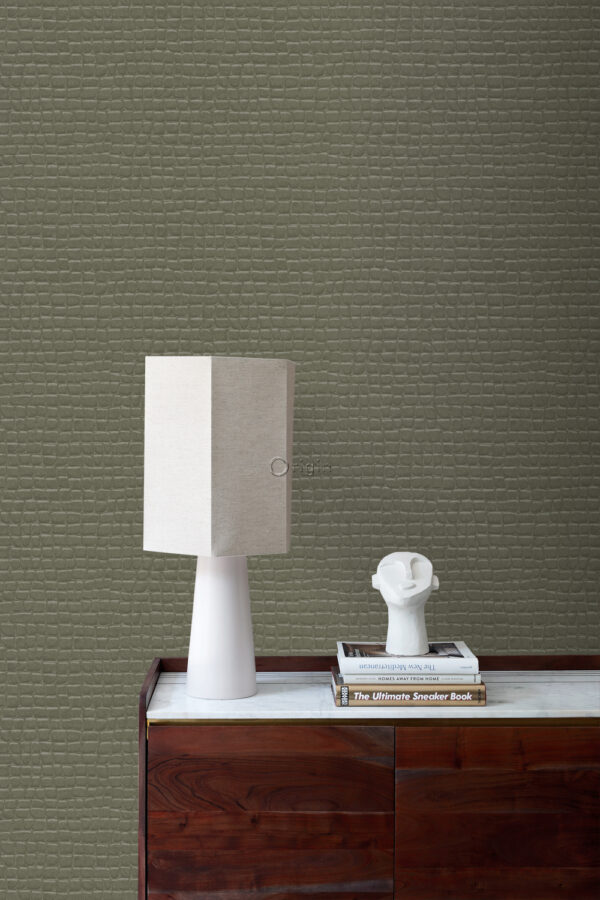 Origin Wallcoverings krokodillinahk tapeet - taupe