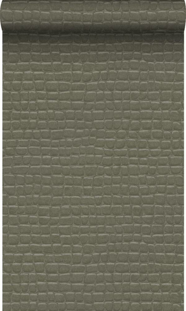 Origin Wallcoverings krokodillinahk tapeet - taupe