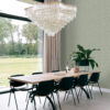 Origin Wallcoverings tapeedi plaatmotiiv konnahuulise mustriga - helehall
