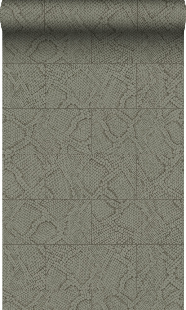 Origin Wallcoverings tapeedi plaatmotiiv - pruunisnake nahk