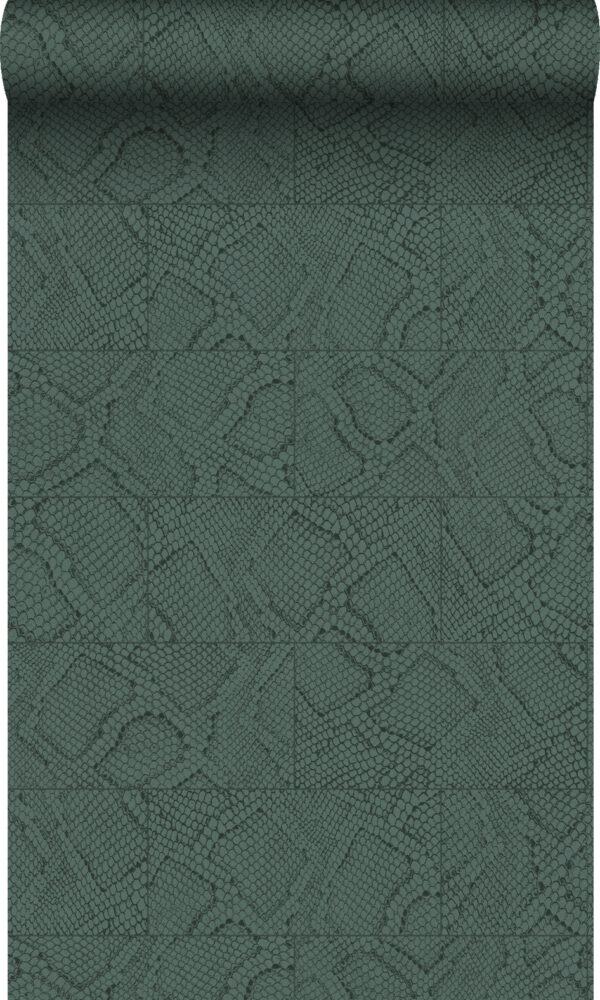Origin Wallcoverings tapeedi plaatmotiiv - sinakasroheline madu nahk