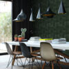 Origin Wallcoverings loomanahk mustriga tapeet - tume roheline