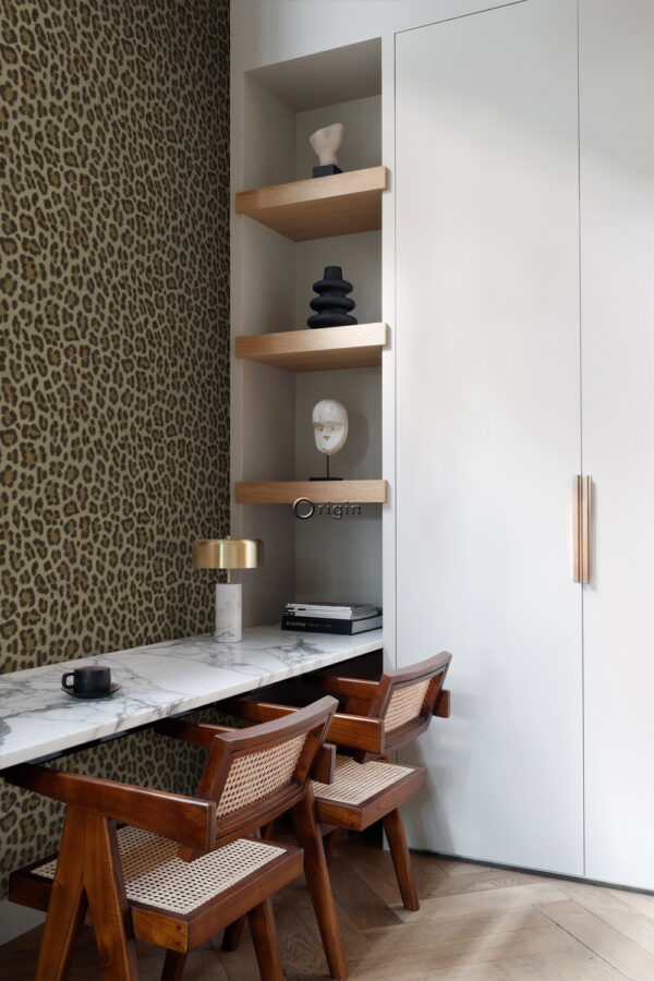 Origin Wallcoverings tapeet leopardimuster - pruun ja beež