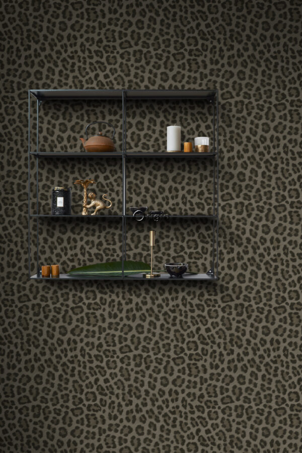 Origin Wallcoverings tapeet leopardimuster - taupe