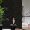 Origin Wallcoverings tapeet leopardimuster - tumehall ja must