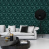 Origin Wallcoverings tapeet graafika 3D sinakasroheline