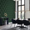 Origin Wallcoverings tapeet graafika 3D tume roheline
