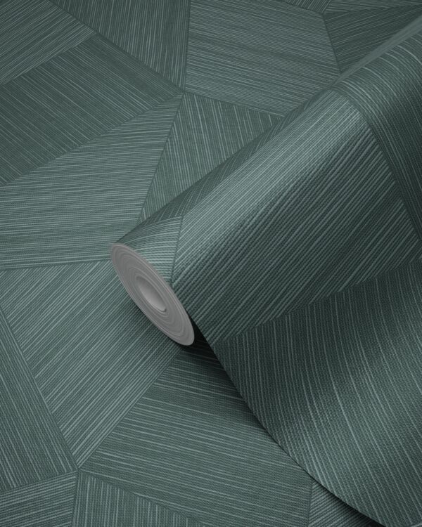 Origin Wallcoverings tapeet graafiline 3D petroolroheline