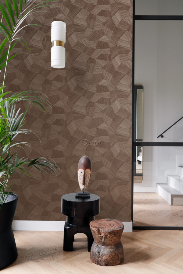 Origin Wallcoverings 3D roostetapeet - pruun