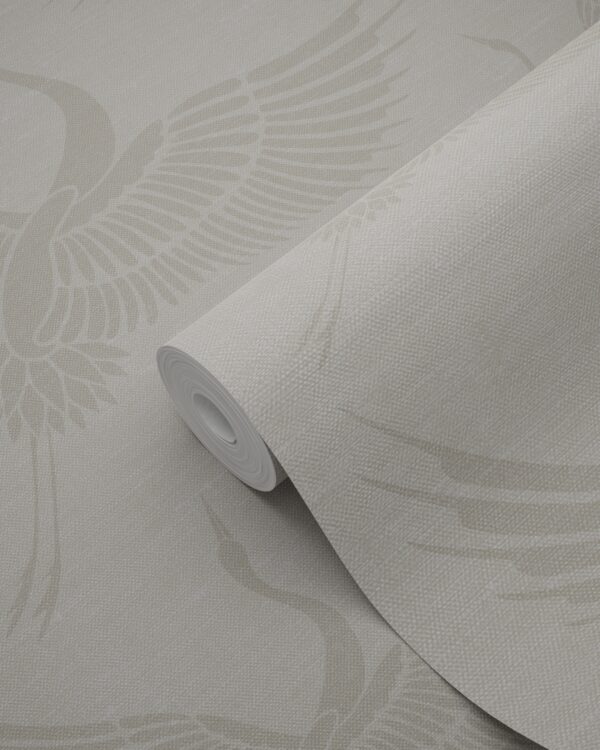 Origin Wallcoverings tapeet kraanlinnud - liivakarva