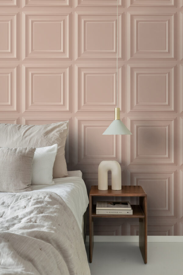 Origin Wallcoverings tapeet seinapaneel antiikroosa