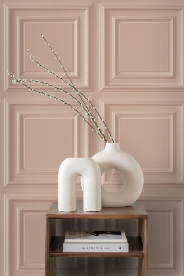 Origin Wallcoverings tapeet seinapaneel antiikroosa