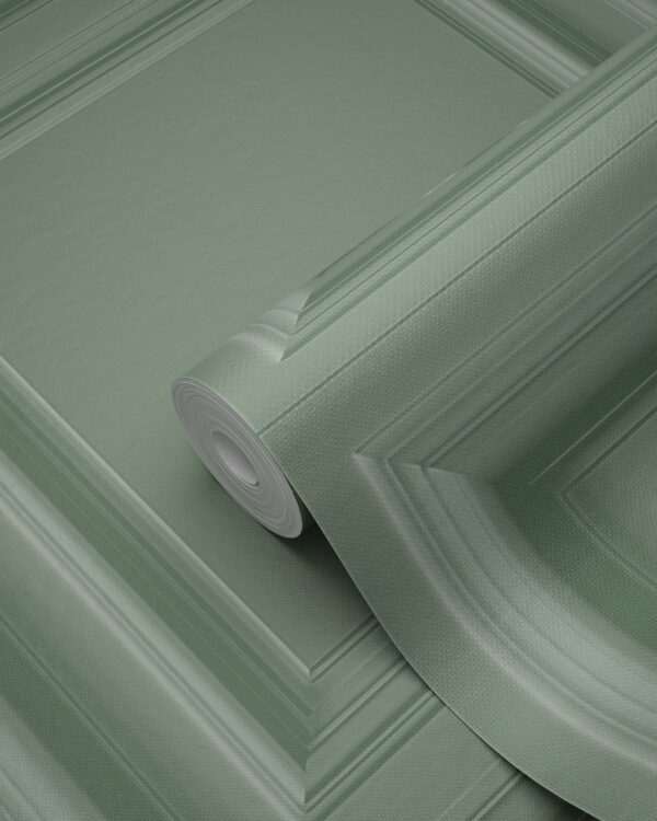 Origin Wallcoverings tapeet seinapaneel hallikasroheline
