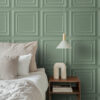 Origin Wallcoverings tapeet seinapaneel hallikasroheline