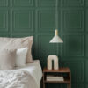 Origin Wallcoverings tapeet seinapaneel tume roheline